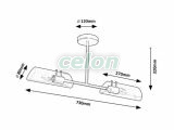 TEODORO Plafoniera D:80mm E14 2x12W, Corpuri de Iluminat, Iluminat de interior, Lampi pentru baie si oglinda, Rabalux