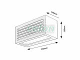 LUBLIN Aplica Led Exterior 10W 480lm 4000K, Corpuri de Iluminat, Iluminat exterior curte si gradina, Iluminat exterior modern, Rabalux