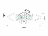 SOTIRIS Plafoniera Led 47W 4000lm 3000K, 4000K, 6000K, Corpuri de Iluminat, Iluminat de interior, Plafoniere, Rabalux