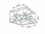 BOIRE Mennyezeti lámpa E27 4x40W, Világítástechnika, Beltéri világítás, Mennyezeti lámpák, Rabalux