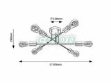 BRANWEN Plafoniera D:570mm E27 6x25W, Corpuri de Iluminat, Iluminat de interior, Plafoniere, Rabalux