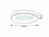 Tesia Plafoniera Led D:400mm 36W 2300lm 3000K, Corpuri de Iluminat, Iluminat de interior, Plafoniere, Rabalux