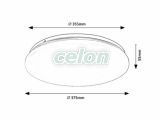 VENDEL Ledes Mennyezeti lámpa D:375mm 24W 1970lm 4000K, Világítástechnika, Beltéri világítás, Mennyezeti lámpák, Rabalux