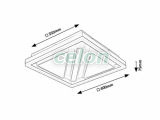 GREMIN Ledes Mennyezeti lámpa 73W 3750lm 3000-6000K, Világítástechnika, Beltéri világítás, Mennyezeti lámpák, Rabalux