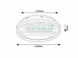 GREMIN Ledes Mennyezeti lámpa D:400mm 55W 2750lm 3000-6000K, Világítástechnika, Beltéri világítás, Mennyezeti lámpák, Rabalux