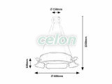 FRINGILLA Ledes Többágú függeszték D:600mm 67W 3750lm 4000K, Világítástechnika, Beltéri világítás, Függesztékek, Rabalux