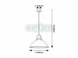 WILBOUR Lustra D:360mm E27 1x60W, Corpuri de Iluminat, Iluminat de interior, Lustre si Pendule, Rabalux