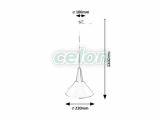 FELIPE Lustra D:220mm E27 1x40W, Corpuri de Iluminat, Iluminat de interior, Lustre si Pendule, Rabalux