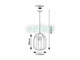 SVENS Lustra D:270mm E27 1x60W, Corpuri de Iluminat, Iluminat de interior, Lustre si Pendule, Rabalux