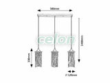 ROXAS Többágú függeszték D:120mm E27 3x40W, Világítástechnika, Beltéri világítás, Függesztékek, Rabalux