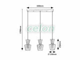 ABRA Többágú függeszték D:150mm E27 3x60W, Világítástechnika, Beltéri világítás, Függesztékek, Rabalux