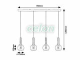 CENTIO Többágú függeszték D:150mm E27 4x40W, Világítástechnika, Beltéri világítás, Függesztékek, Rabalux