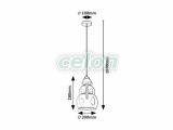 SALVATORE Többágú függeszték D:200mm E27 1x40W, Világítástechnika, Beltéri világítás, Függesztékek, Rabalux