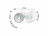 ABERAMA Aplica tip spot D:85mm E14 1x10W, Corpuri de Iluminat, Iluminat de interior, Aplice si plafoniere tip spot, Rabalux