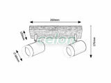 TORAS Spot mennyezeti lámpa D:60mm GU10 2x5W, Világítástechnika, Beltéri világítás, Spot lámpák, Rabalux