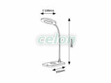 HARDIN Lampa birou Led D:100mm 5W 210lm 2700-6000K, Corpuri de Iluminat, Iluminat de interior, Lampi de birou, Rabalux