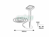 ANSOO Lampa solara Led Exterior 0.26W 30lm 3000K, Corpuri de Iluminat, Iluminat exterior curte si gradina, Lampi solare, Rabalux