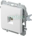 LOGIQ Priza simpla date Rj45 Cat5e Keystone Alb, Prize - Intrerupatoare, Gama Logiq - Tem, Mecanisme Logiq, Tem