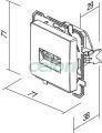 LOGIQ Priza dubla date Rj45 Cat5e Antracit, Prize - Intrerupatoare, Gama Logiq - Tem, Mecanisme Logiq, Tem