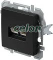 LOGIQ Priza dubla date Rj45 Cat5e Keystone Negru, Prize - Intrerupatoare, Gama Logiq - Tem, Mecanisme Logiq, Tem