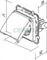 Logiq Priza SCHUKO cu capac borne cu surub 1P 16A Alb+Transparent, Prize - Intrerupatoare, Gama Logiq - Tem, Mecanisme Logiq, Tem