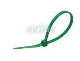 Faşete normale, verde 140×3.6mm, D=2-36mm, PA6.6, Alte Produse, Tracon Electric, Elemente de fixare, Faşete şi accesorii, Faşete colorate, Tracon Electric