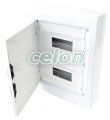 Cutie de distribuţie PT,cu uşă plană, albă 2×12 (24) modul, IP40, (H×W×D=415×330×100mm), Alte Produse, Tracon Electric, Cutii şi dulapuri, Cutii de distribuţie, Cutii de distribuţie PT, cu uşă plană, Tracon Electric