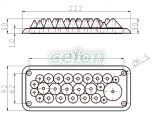 Trecere din cauciuc, 25 cabluri pt.dulap de distribuţie 222x92mm; IP55, Alte Produse, Tracon Electric, Cutii şi dulapuri, Accesorii, Trecere din cauciuc, Tracon Electric