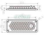 Trecere din cauciuc, 51 cabluri pt.dulap de distribuţie 222x92mm; IP55, Alte Produse, Tracon Electric, Cutii şi dulapuri, Accesorii, Trecere din cauciuc, Tracon Electric