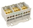 Clemă şir distribuţie cu capac care se poate deschide 3×1×50(35)mm2 / 3×6×16(10)mm2, 690VAC/DC, 175 A, Elemente de conexiune, Blocuri de distributie, Tracon Electric