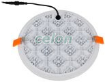 Védett, beépíthető LED mélysugárzó, kerek 230 VAC, 6 W, 4000 K, 420 lm, IP66, D=75mm, EEI=G, Egyéb termékek, Tracon Electric, Világító- és lámpatestek, LED panel és mélysugárzó, Védett, beépíthető LED mélysugárzó, Tracon Electric