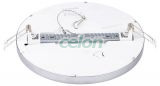 Corp de iluminat rotund ,de tavan, cu cadru cromat 230V, 50Hz, 18W, 1500lm, 4000K, D=225mm, EEI=G, Alte Produse, Tracon Electric, Iluminat - şi corpuri de iluminat, Aplice de perete, Aplice de perete LED, seria MFP, Tracon Electric