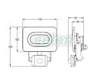 Proiector SMD cu detector de mișcare, negru 220-240V,20W,4000K,IP65,1600lm,120°, 10s-7min, 3-10m, EEI=G, Alte Produse, Tracon Electric, Iluminat - şi corpuri de iluminat, Proiectoare, Proiectoare LED, RSMDLMH seria, Tracon Electric