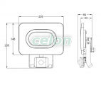 Proiector SMD cu detector de mișcare, negru 220-240V,50W,4000K,IP65,4000lm,120°, 10s-7min, 3-10m, EEI=G, Alte Produse, Tracon Electric, Iluminat - şi corpuri de iluminat, Proiectoare, Proiectoare LED, RSMDLMH seria, Tracon Electric