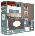 Corp iluminat spot încastrat, pătrat, înclinabil, negru 93x93x24mm, Alte Produse, Tracon Electric, Iluminat - şi corpuri de iluminat, Spoturi, Corpuri de iluminat pentru surse de lumină SPOT, seria SPN, Tracon Electric