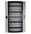 Cutie distrib.metalică cu uşă curbată din sticlă securizată 600×900×200mm / 120M (5×24 mod), Alte Produse, Tracon Electric, Cutii şi dulapuri, Cutii de distribuție metalice, Tracon Electric