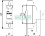 Contor de en. electrică direct,afişaj LCD, monofazat, 2 mod. 230VAC / 10(60)A, Alte Produse, Tracon Electric, Aparate de măsură, Contoare de energie electrică, Contoare electrice monofazate, Tracon Electric