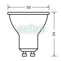 LED VALUE PAR16 WHITE Bec Led GU10 Alb Cald 3000K 4.50W 350lm, Surse de Lumina, Lampi cu LED, Becuri LED GU10, Osram