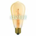 Vintage 1906 Edison Spiral Filament 1.8W 822 Gold E27, Surse de Lumina, Lampi LED Vintage Edison, Osram