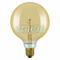 Vintage 1906 Globe 125 Spiral Filament 1.8W 822 Gold E27, Surse de Lumina, Lampi LED Vintage Edison, Osram