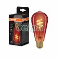 Vintage 1906 Edison 5 Spiral Filament DIM 3W 618 Copper E27, Surse de Lumina, Lampi LED Vintage Edison, Osram