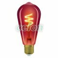 Vintage 1906 Edison 5 Spiral Filament DIM 3W 618 Copper E27, Surse de Lumina, Lampi LED Vintage Edison, Osram