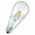 LED Classic Edison 40 Filament P 3.4W 827 Clear E27, Surse de Lumina, Lampi LED Vintage Edison, Ledvance