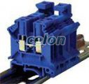 Clemă şir industrială de nul, cu şurub, pe şină, albastru 0,2-4mm2, 800VAC, 41A, Elemente de conexiune, Cleme sir industriale, Cleme industriale, Tracon Electric
