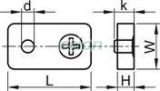 Clemă de strângere cablu, acelmax, oţel d=3mm (1/8coll), M3, Materiale si Echipamente Electrice, Elemente de conexiune si auxiliare, Elemente de Fixare, Cleme şi întinzătoare metalice, Clemă cablu Acelmax, Tracon Electric
