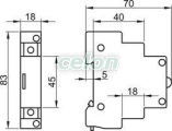 Sorolható impulzus relé - 16A, 24V AC,1xNO C60-KAB-16 - Tracon, Moduláris készülékek, Impulzusrelék, relék, Tracon Electric