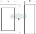 Falon kívüli elosztódoboz, fehér-sík ajtóval, NPE nélkül 2×12 (24) modul, IP40, (H×W×D=415×330×100mm), Egyéb termékek, Tracon Electric, Elosztódoboz, szekrény, Tracon Electric