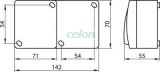 Comutator + priză cu CP tip pin, PT, vertical 16A/250VAC, IP54, (106), Alte Produse, Tracon Electric, Aparataje, Tracon Electric