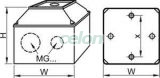 Összeállított tokozat 20 A-es TK kézikapcsolókhoz IP44, Egyéb termékek, Tracon Electric, Segédanyag, Tracon Electric