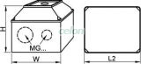 Selector, 0-1-2, în carcasă 400V, 50Hz, 63A, 2×3P, 18,5kW, 64×64mm, 60°, IP65, Alte Produse, Tracon Electric, Distribuţia energiei, Întrerupătoare manuale, Selectoare 0-1-2, Tracon Electric